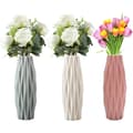 3-pack Elegant Design Plastvas - Modern Dekorativ Plastvas för Inomhus Sovrum Vardagsrum Balkong Bröllop Bord Kök Kontor