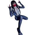 Miniatyrbillede 1 af 5: Cindy Moon Silk Cosplay Superhelt Spiderman Silk Cosplay Kostume Bodysuit Kvinder Piger Zentai Halloween Kostume Til Voksne Børn Full costume 140
