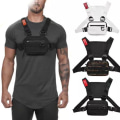 Miniatyrbillede 1 af 4: Oxford Cloth Chest Rig Bag Hip Hop Multifunktionel Sele Bryst Talje Pack Tasker