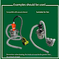 Miniatyrbild 5 av 5: Dammfri Cyklon Dammsamlare SN50T4 50mm Inre Diameter Tillbehör Industriell Separator Samlare