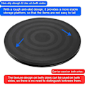 Miniatyrbild 5 av 5: 360° Roterande Vridstativ Lazy Susan med Stålkullager för TV Datorskärm Laptop Högtalare (8 tum)