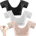Miniatyrbillede 1 af 5: Underarms svedvest, åndbar svedbeskyttelsesundertøjsvest, vaskbare armhulebeskyttere, vaskbare armhulebeskyttere Black M