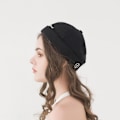 Miniatyrbillede 10 af 10: Bomulds Docker Hue Beanies SORT BLACK