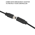 Miniatyrbilde 5 av 5: USB 4-pins Spillkontrollkabel Erstatningsledning Avtakbar Adapter For Xbox 360 (svart)