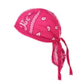 Bomulls Pirat Sykkelcaps Hodebånd Hatt Bandana Hodeplagg for Menn og Kvinner Rose Red