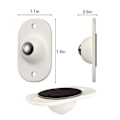 Miniatyrbild 3 av 5: 16 st Mini Swivel Caster Hjul i Rostfritt Stål med 360 Graders Rotation för Möbler, Förvaringslåda