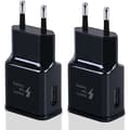 2-pack USB snabbladdare för Samsung S22 S21 S20 S10 S10e