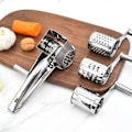 Miniatyrbilde 3 av 5: Roterende ostehøvel ost rivjern kutter rustfritt stål med trommelblad hånddrevet håndholdt ostekutter for krydder grønnsaker 1 blade