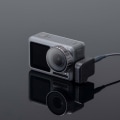 Pikkukuva 5 / 5: Mikrofoni 3,5 mm / USB-C Lataussovitin Audio Ulkoinen Mikkiteline Latausportti DJI Osmo Action -lisävarusteille