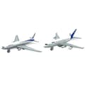 Farfi 2 st Mini Simulering 777 A380 Dra Tillbaka Flygplan Flygplansmodell Samlarobjekt Leksak