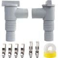 2-pack underhålls-/avstängningsventiler för pool med 32 mm slanganslutning, avstängningsventil för pool, ventil dubbel delad poolventil