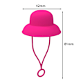 Miniatyrbilde 5 av 5: 1/4 stk. Cowboyhatt Sugerrørdeksler Matkvalitets Silikon Sugerrørstopper Universal Størrelse Morsomme Sugerrør Støvplugg Kopptilbehør G