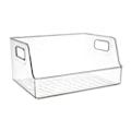 Miniatyrbillede 4 af 5: Gennemsigtig skuffeboks Sæber Håndklæder Dåser Vitrineskab Køleskab Organizer Boks Opbevaringsboks til Badeværelse Hjemmeskabe Bordplader 21.5cmx26.5cmx13.5cm