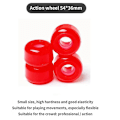 Miniatyrbilde 4 av 4: 4 stk/sett Skateboard Longboard Hjul 54mmx36mm 82A Hjul Stunt Skateboards Downspeed PU Hjul, Svart