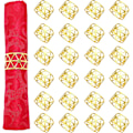 Miniatyrbillede 1 af 5: Hulede Servietringe, Guld Servietringe Sæt, Delikate Servietringe I Bulk Til Bryllup Fødselsdagsfest Banket Dekoration Gold 24pcs
