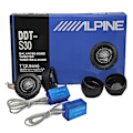 Pikkukuva 4 / 5: 2kpl Alpine Ddt-s30 Autostereokaiuttimet Musiikki Pehmeä Kupoli Balansoitu Auton Diskanttikaiuttimet Auton Audio Silkki