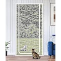Pikkukuva 4 / 5: Ovi sopii ovien kokoon 90cm x 210cm, Paksuuntunut kestävä lemmikkieläinten verkkoovi koirille, kissoille ja hyttysille, sopii olohuoneeseen, makuuhuoneeseen, keittiöön, terassille, Cor