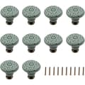 10-pack keramiska knoppar, dekorativa knoppar, skåp och lådknoppar