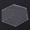 Miniatyrbillede 3 af 5: Hexagon Quilte Lineal Patchwork Plastik Skabelon DIY Syværktøj Nyttigt