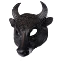 Miniatyrbillede 1 af 4: Tyr Masker Pu Sort Dyr Karneval Halloween Fest Maske Til Mænd Kvinder
