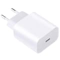 Laddare 25W iPhone/Samsung - Strömadapter - USB-C - Snabbladdare Vit White Vit