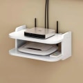 Miniatyrbillede 1 af 2: WIFI Router TV Box Hylde Væghængt 2-etagers Bokseholder