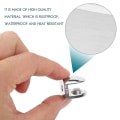 Miniatyrbillede 5 af 5: 6 stk Justerbare Glasklemmer 6 mm Glasbeslag Zink Legering Glashylder Holder Glas til Badeværelse