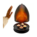 Miniatyrbilde 3 av 5: Telysovn for oppvarming, telysvarmer, metalllysromvarmer soverom kontor camping