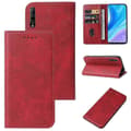 For Huawei P Smart Pro Magnetisk Lukking Skinn Telefonveske Red