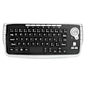Miniatyrbillede 1 af 3: Trådløst tastatur 2,4 GHz computer med trackball mini mus scrollehjul gaming