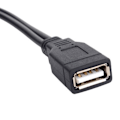 Miniatyrbillede 2 af 4: Ny USB 2.0 1 hun til 2 han Y-splitter datasynkronisering opladningsforlængerkabel