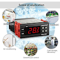 Miniatyrbillede 3 af 5: Digital 220v Stc-1000 Temperaturregulator Termostat Regulator+sensor Shytmv One Size
