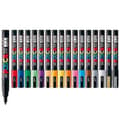 Uni Posca PC-3M Fin Spidsmarkørpen 0,9-1,3 mm Vandbaseret 24 Farver Kunstmarkører[JUN] glitter green