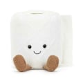 Miniatyrbillede 1 af 5: Plush og Charmerende Toiletpapir Dukke Rullepapir Interessant og Charmerende Dukke Vedhæng Som En Feriegave Til Venner White