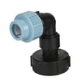 IBC Tank Vattenrörskoppling Trädgårdsslangadapter Hemkranmonteringsverktyg 25mm,Elbow Adapter