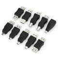 Miniatyrbillede 4 af 5: 40-pak Vinklede Mini Micro Type B Han Hun USB2.0 Adaptere