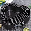 Miniatyrbillede 4 af 5: Hjerteformet springform Madkvalitet BPA-fri Varmebestandig Genanvendelig Mikrobølgesikker Non-stick Cheesecakeform 22cm