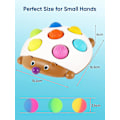 Miniatyrbild 5 av 5: Simple Dimple Fidget Popper Sensoriska Leksaker, Reseleksaker För Småbarn 1-3, Tidig Inlärning & Utbildningsleksak För Finmotorik Med 7 Studsbollar För B
