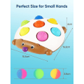 Miniatyrbilde 5 av 5: Simple Dimple Fidget Popper Sensoriske Leker, Reiseleker For Småbarn 1-3, Tidlig Læring & Utdanningsleke For Finmotorikk Med 7 Spretteballer For B