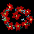 Miniatyrbillede 3 af 8: 2M Jul 10 LED Fairy Lys Kæde Blomma Garland Juletræ