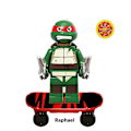 Pikkukuva 3 / 5: Otwoo 12kpl Teini-ikäiset Mutanttininjakilpikonnat -sarjan hahmot Raphael Leonardo Michaelangelo Donatello Minifiguuri Koottava Mini Rakennuspalikka Toimintahahmo