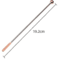 Miniatyrbild 1 av 3: 2023-10 st rostfritt stål kaffedrycker rörstavar Cocktailrörare Drink Swizzle Stick 7,4" Swizzle Stick Picks Verktyg Rose Gold