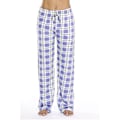 Miniatyrbillede 1 af 3: Dames Pyjamasbukser med Lommer, Bløde Flanel Check Pyjamasbukser til Kvinder purple M