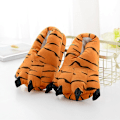 Pikkukuva 1 / 4: Aikuiset/lapset Pehmeä Leikkieläin Kynsi Kengät Unisex Hauska Vihreä Eläin Pehmeä Dinosaur Kynsi Tossut Sisätiloihin tiikeri tiger 35to40