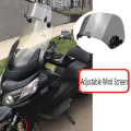 Miniatyrbild 2 av 5: Transparent färg Universal Motorcykel Justerbar vindruta förlängning Vindruta Spoiler Air Defl
