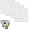 Miniatyrbild 1 av 5: 4 st Pärlor Pegboard, 5 mm Fuse Beads Boards Stora runda fyrkantiga klara plast Pegboards, Peg Boards, Square Bead Pegboards