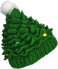 Julgran Handstickad Yllehatt Varm Hatt (Vuxenversion)