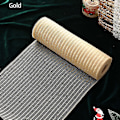 Miniatyrbillede 4 af 5: Juleferie Dekorationer På Udsalg Og Udsalg Jule Mesh Bånd Dekoration Metal Mesh Metal Folie Hvide Guld Mesh Rulle Til Diy Jul Pr