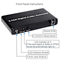 Miniatyrbilde 5 av 5: 5.1ch DAC Konverter Audio Dekoder Digital Optisk Koaksial Toslink Til Rca 3.5mm Jack Støtte For Dol