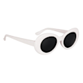 Miniatyrbillede 4 af 5: Retro Clout Goggles Briller Oval Bold Mod Tyk Ramme Solbriller Pakke Af 2